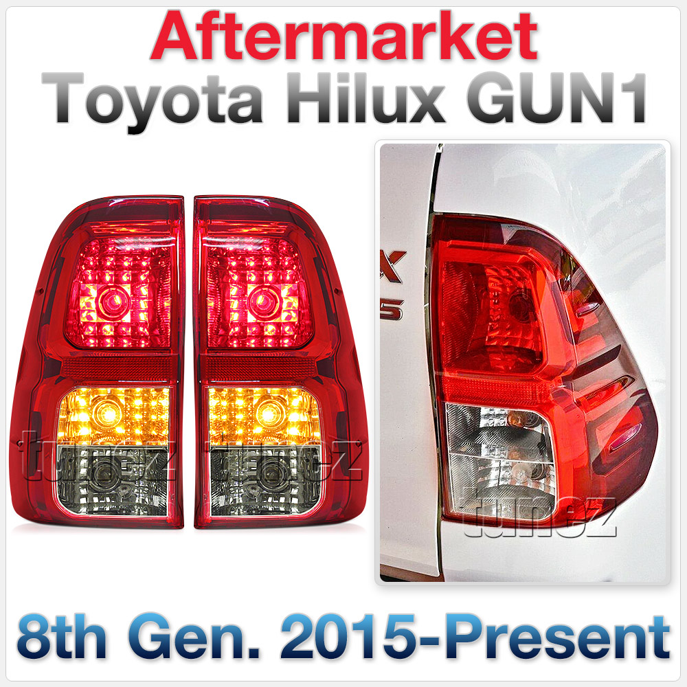 Replacement Tail Rear Lamp Lights For Toyota Hilux 2015 2016 2017 2018 GUN Ute Z