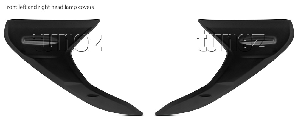 THM01 Toyota Hilux 8th Generation AN120 AN130 GUN1 Gen Matte Matt Black Tail Rear Lamp Light Lights Cover Frame Mask 3M For Car Truk Taillights Headlamp Rear Lamp Light Aftermarket Pair 2016 2017 2018 SR SR5 Workmate Active Icon Invincible X