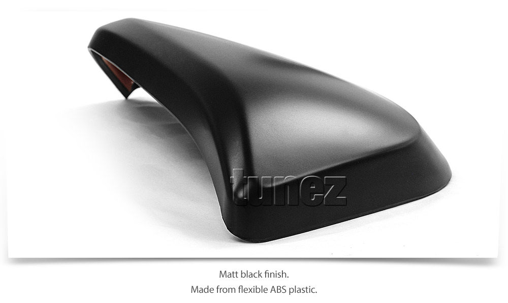 THM08 Toyota Hilux TRD Side Mirror Cover Guard Protector ABS Trim 2nd Fortuner 8th Generation Gen AN120 AN130 2015 2016 2017 2018 2019 2020 GUN GUN1 SR5 SR Hi-Rider Workmate Invincible Icon Active AN150 AN160 Crusade GX GXL Matt Matte Material Black OEM Fitting Aftermarket