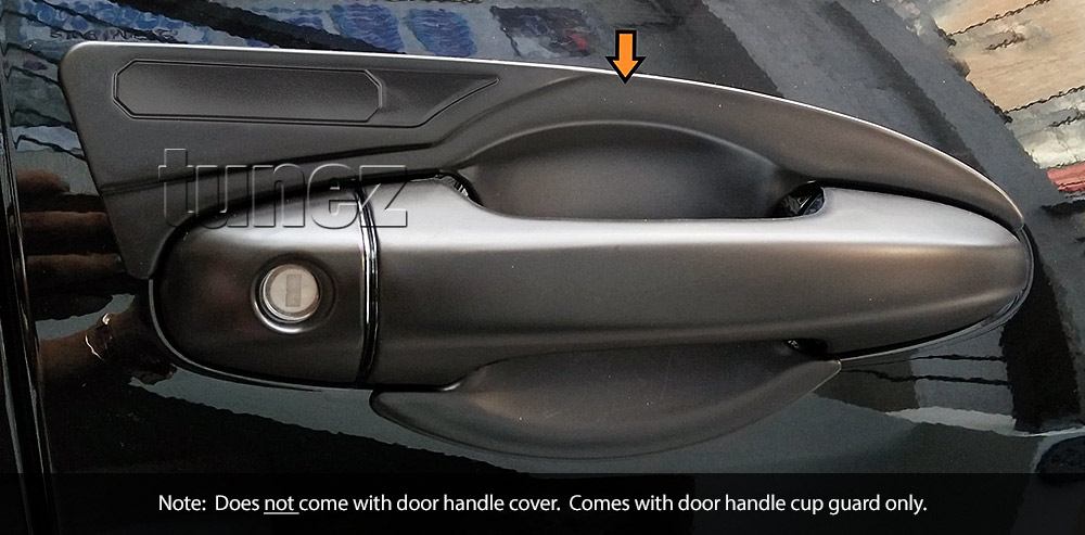 THM12 Toyota Hilux Series AN120 AN130 GUN1 GUN 8th Generation Gen Workmakte SR SR5 Rogue Rugged X Active Icon Invincible Tonka UK United Kingdom USA Australia Europe Matte Matt Black Night Dark Sky Series Edition Door Handle Cup Bowl Guard Protector Cover Passenger Front Rear Side For Car Aftermarket Set Pair 2015 2016 2017 2018 2019 2020 2021