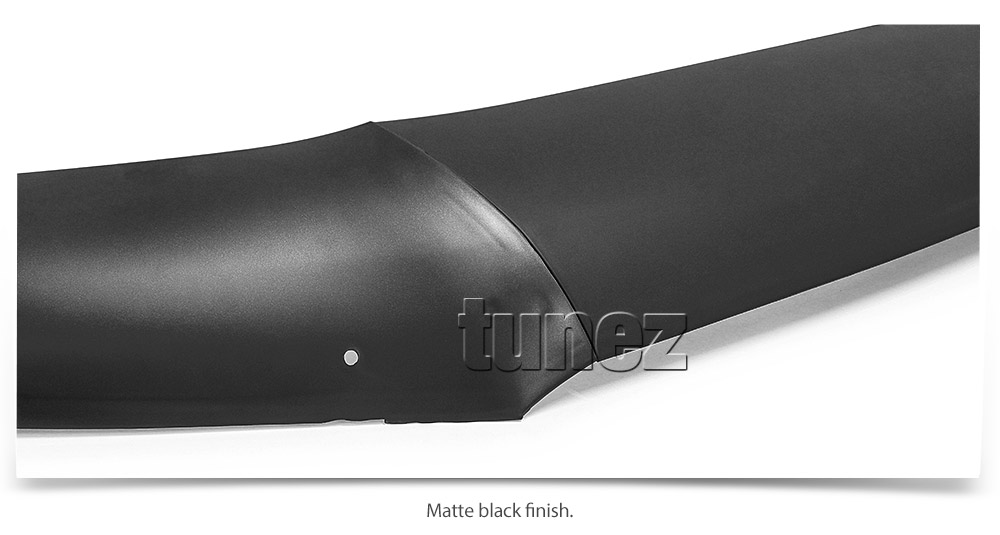 THM22 Toyota Hilux Series AN120 AN130 GUN1 GUN 8th Generation Gen Bonnet Visor Guard Protector Shield Black Matte Matt Solid Front For Workmate SR SR5 Rogue Rugged X Active Icon Invincible Tonka UK United Kingdom USA Australia Europe Night Dark Sky Series Edition For Car Aftermarket Set 3-Piece 2015 2016 2017 2018 2019 2020 2021 2022