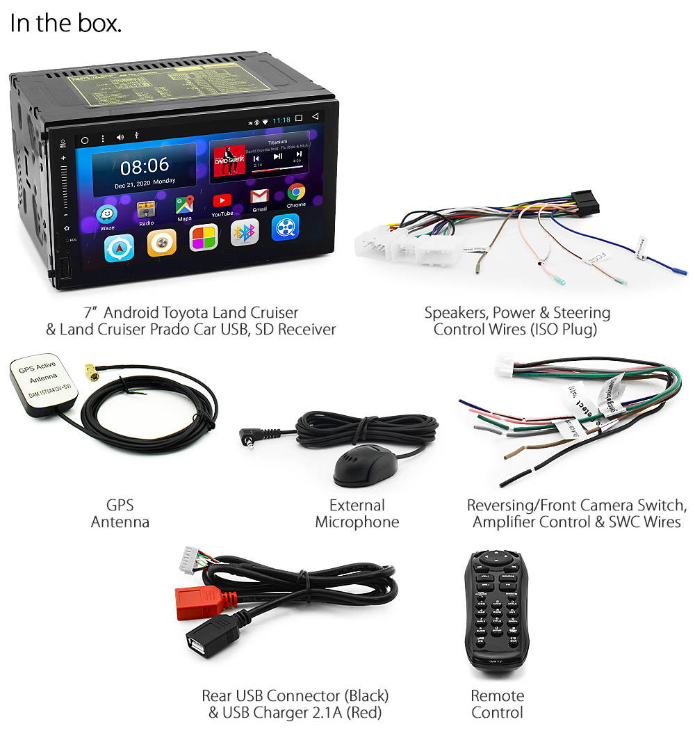 TLC05AND GPS Aftermarket Toyota Land Cruiser Landcruiser Prado Colorado Amazon 80 90 100 Series Year 1990 1991 1992 1993 1994 1995 1996 1997 1998 1999 2000 2001 2002 7-inch 7