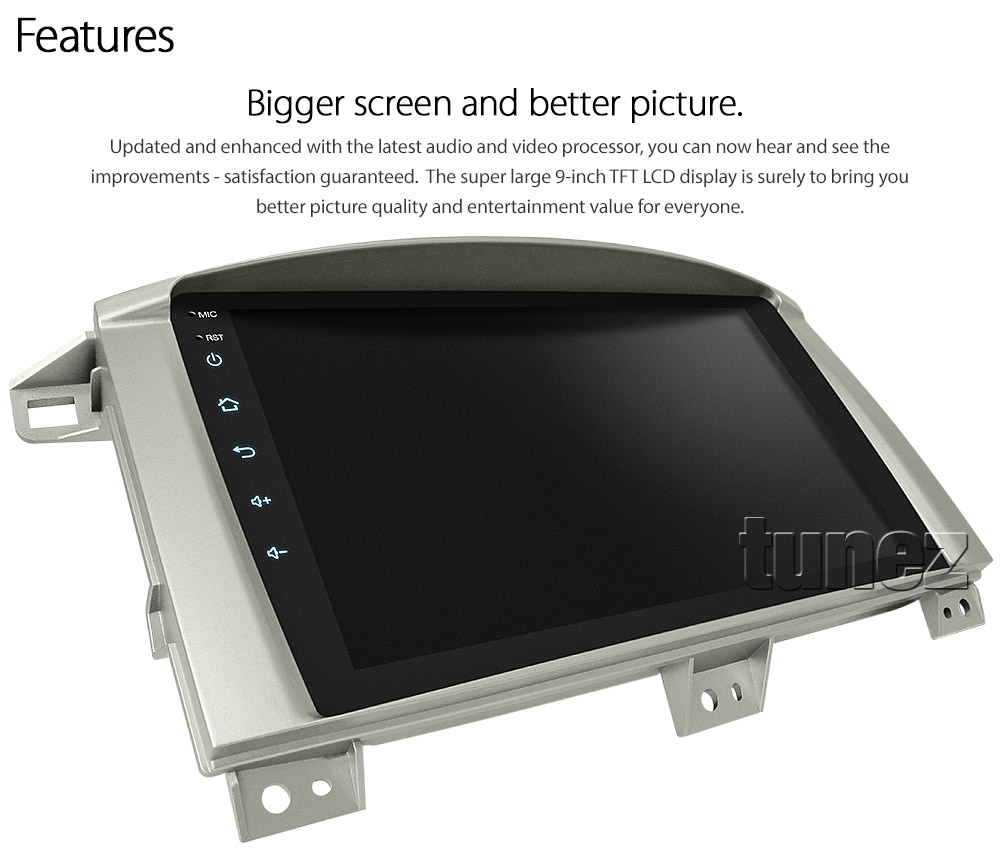 TLC13CP TLC13 Licensed Apple CarPlay Android Auto GPS GPS Super Large 9-inch Toyota Land Cruiser LandCruiser 100 Series J100 Year 2003 2004 2005 2006 2007 GXL Sahara Kakadu Super Large 9-inch Touch Screen IPS Capacitive Universal Double DIN Latest Australia UK European USA Original Car USB 2.0A Charge player radio stereo head unit Aftermarket External and Internal Microphone Bluetooth Europe Sat Nav Navi Plug and Play ISO Plug Wiring Harness Matching Fascia Kit Facia Free Reversing Camera Album Art ID3 Tag RMVB MP3 MP4 AVI MKV Full High Definition FHD AirPlay Air Play MirrorLink Mirror Link Connects2 CTSTY008.2 CTSTY00C CTSTY00CAMP CTSTY013.2