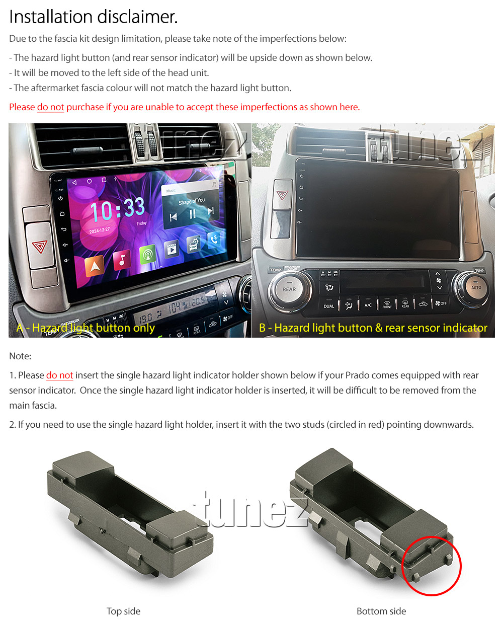 TLC10AND GPS Toyota Landcruiser Land Cruiser Prado 150 Series J150 4th Gen Generation Year 2009 2010 2011 2012 2013 GXL GX Altitude large 9-inch touchscreen Universal Double DIN Latest Australia UK European USA Original CarPlay Android Auto 10 Car USB player radio stereo 4G LTE WiFi head unit details Aftermarket External and Internal Microphone Bluetooth Europe Sat Nav Navi Plug and Play ISO Plug Wiring Harness Matching Fascia Kit Facia Free Reversing Camera Album Art ID3 Tag RMVB MP3 MP4 AVI MKV Full High Definition FHD 1080p DAB+ Digital Radio DAB + Connects2 CTSIZ001.2