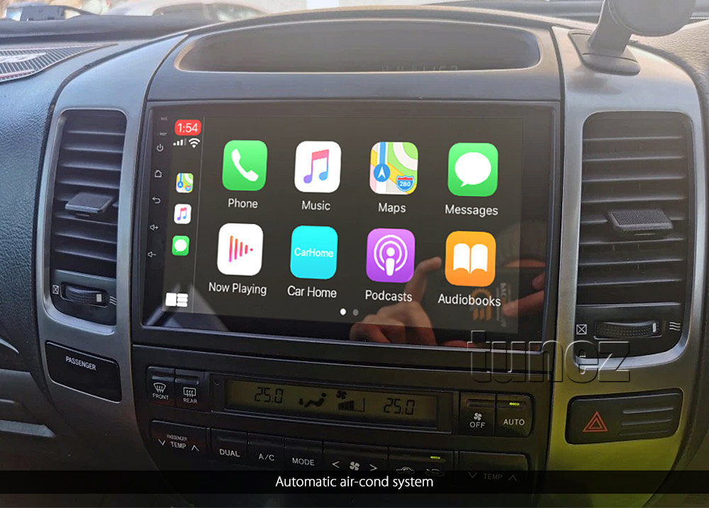 TLC18CP TLC18 Licensed Apple CarPlay Android Auto GPS GPS Super Large 9-inch Toyota Land Cruiser LandCruiser Prado 120 Series J120 Year 2003 2004 2005 2006 2007 2008 2009 GX GXL Grande Super Large 9-inch Touch Screen IPS Capacitive Universal Double DIN Latest Australia UK European USA Original Car USB 2.0A Charge player radio stereo head unit Aftermarket External and Internal Microphone Bluetooth Europe Sat Nav Navi Plug and Play ISO Plug Wiring Harness Matching Fascia Kit Facia Free Reversing Camera Album Art ID3 Tag RMVB MP3 MP4 AVI MKV Full High Definition FHD MirrorLink Mirror Link Connects2 CTSTY008.2 CTSTY00C CTSTY00CAMP CTSTY013.2