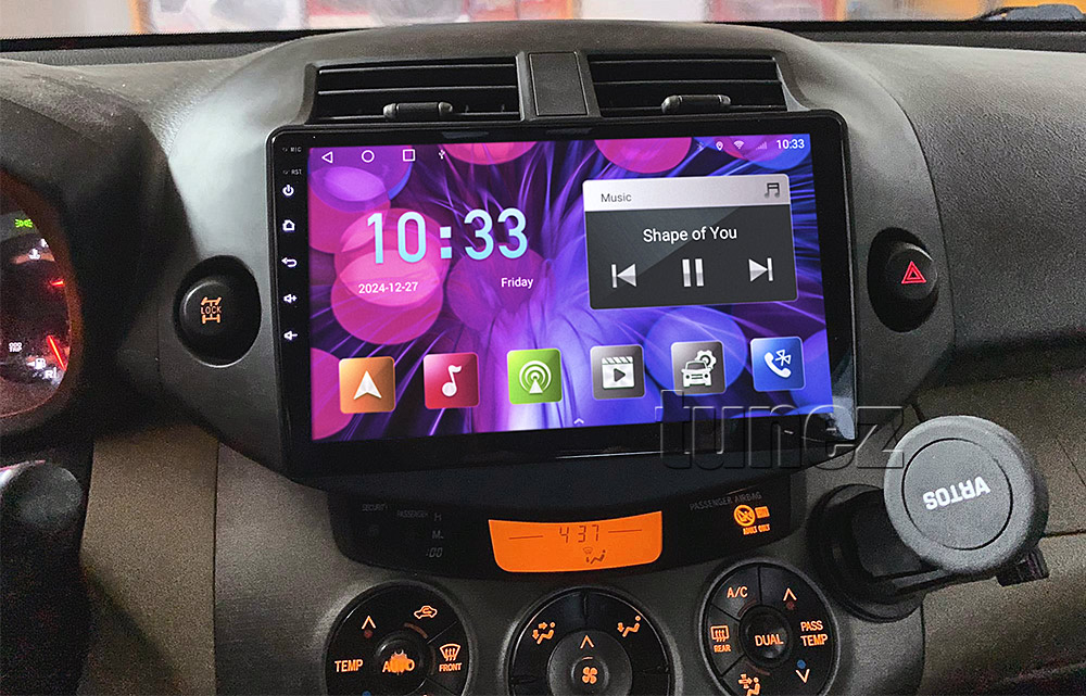 TRV09AND GPS Aftermarket Toyota RAV4 RAV 4 XA30 Chassis Year 2006 2007 2008 2009 2010 2011 2012 touchscreen capacitive 10 inches touchscreen Universal Double DIN Latest Australia UK European USA Original CarPlay Android Auto 10 Car USB player radio stereo 4GdLTE WiFi head unit details Aftermarket External and Internal Microphone Bluetooth Europe Sat Nav Navi Plug and Play ISO Plug Wiring Harness Matching Fascia Kit Facia Free Reversing Camera Album Art ID3 Tag RMVB MP3 MP4 AVI MKV Full High Definition FHD 1080p DAB+ Digital Radio DAB + Connects2 CTSIZ001.2