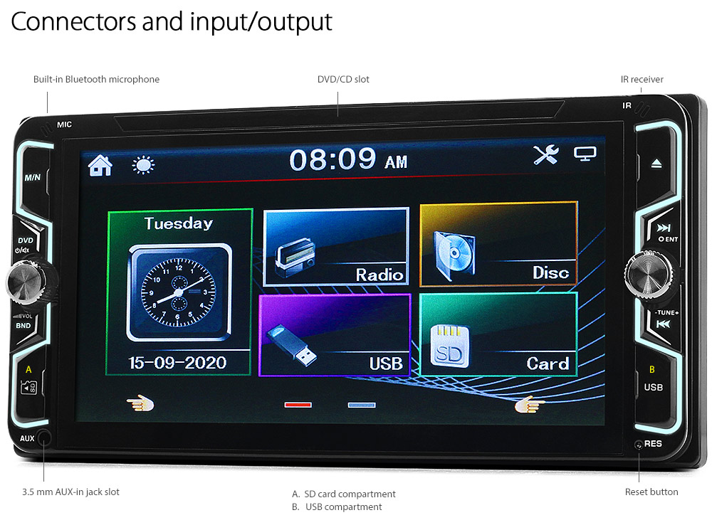 Car DVD Player Lexus RX 300 330 350 Fascia Facia Kit Stereo CD USB