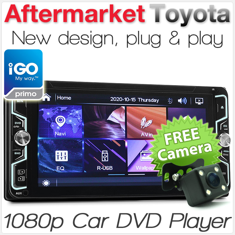 7" Car DVD Player GPS For Toyota Landcruiser Prado Hilux Stereo Head Unit CD