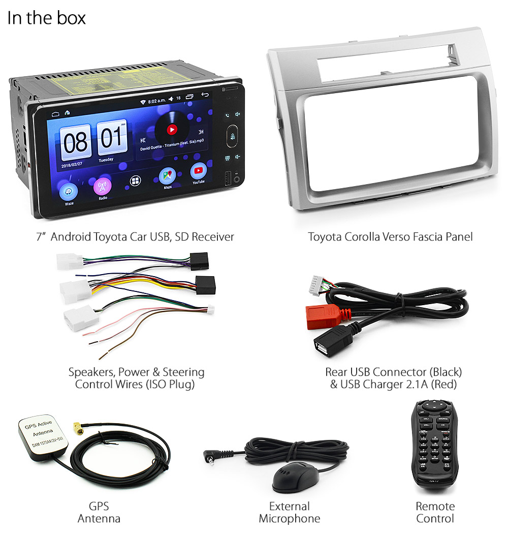 NEW Android GPS Car MP3 Player Radio For Toyota Corolla Verso Stereo