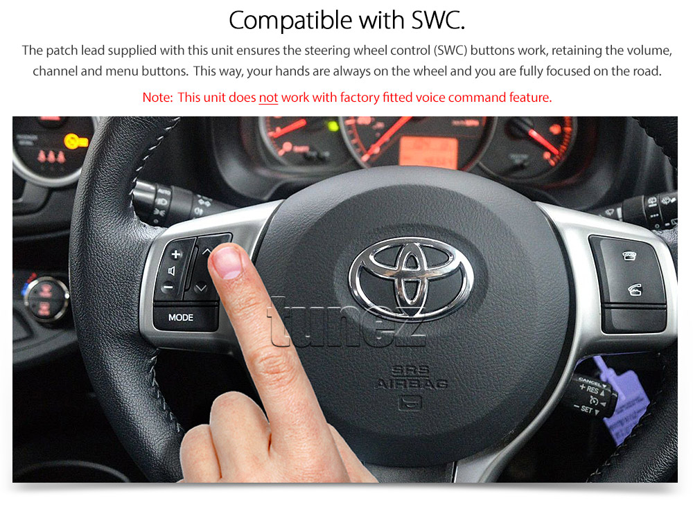 TYA08AND GPS Toyota Yaris 3rd Generation Gen XP130 2012 2013 2014 2015 2016 2017 LHD RHD Left Right Hand Drive 7-inch Universal Double DIN Latest Australia UK European USA Original Android 7.1 Nougat car USB Charger 2.1A SD player radio stereo head unit details Aftermarket External and Internal Microphone Bluetooth Europe Sat Nav Navi Plug and Play ISO Plug Wiring Harness Matching Fascia Kit Facia Free Reversing Camera Album Art ID3 Tag RMVB MP3 MP4 AVI MKV Full High Definition FHD AirPlay Air Play MirrorLink Mirror Link 1080p DAB+ Digital Radio DAB + Connects2 CTSTY001.2 CTSTY002.2