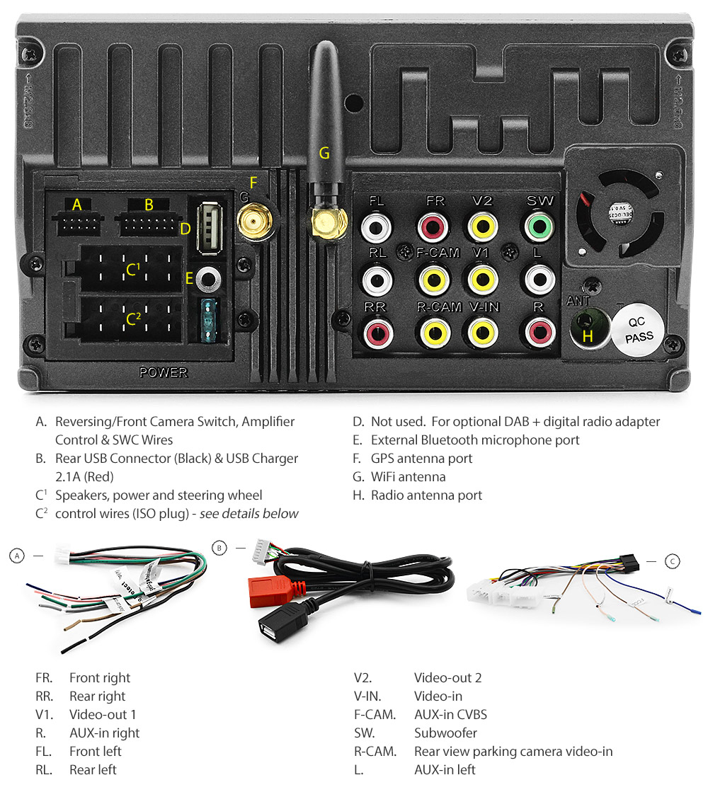 TYA08AND GPS Toyota Yaris 3rd Generation Gen XP130 2012 2013 2014 2015 2016 2017 LHD RHD Left Right Hand Drive 7-inch Universal Double DIN Latest Australia UK European USA Original Android 7.1 Nougat car USB Charger 2.1A SD player radio stereo head unit details Aftermarket External and Internal Microphone Bluetooth Europe Sat Nav Navi Plug and Play ISO Plug Wiring Harness Matching Fascia Kit Facia Free Reversing Camera Album Art ID3 Tag RMVB MP3 MP4 AVI MKV Full High Definition FHD AirPlay Air Play MirrorLink Mirror Link 1080p DAB+ Digital Radio DAB + Connects2 CTSTY001.2 CTSTY002.2