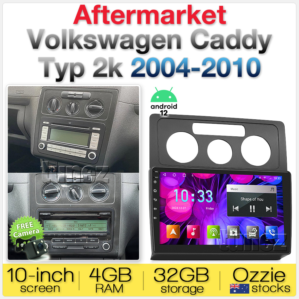 10" Android Car MP3 For Volkswagen Caddy Typ 2k 2005-2010 MP4 Stereo Radio GPS