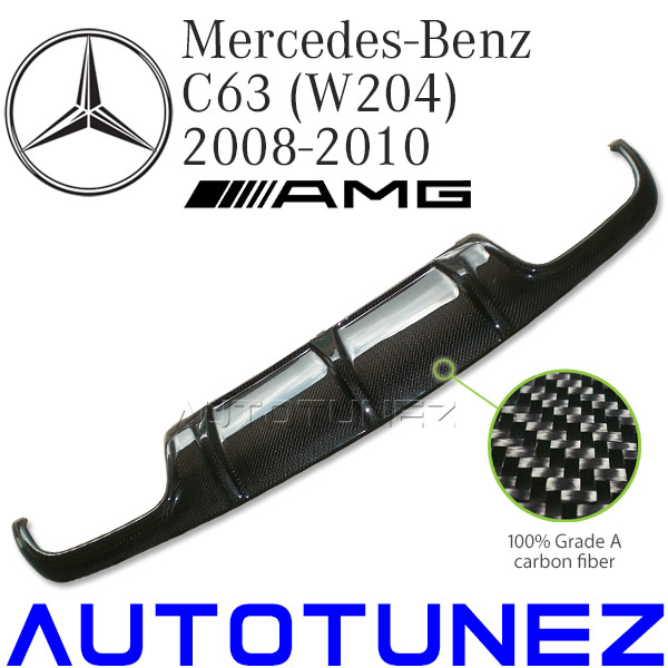 Mercedes Benz C63 AMG Rear Diffuser C-Class W204 Pre-Facelift Carbon Fiber Original 2008 2009 2010 Aftermarket