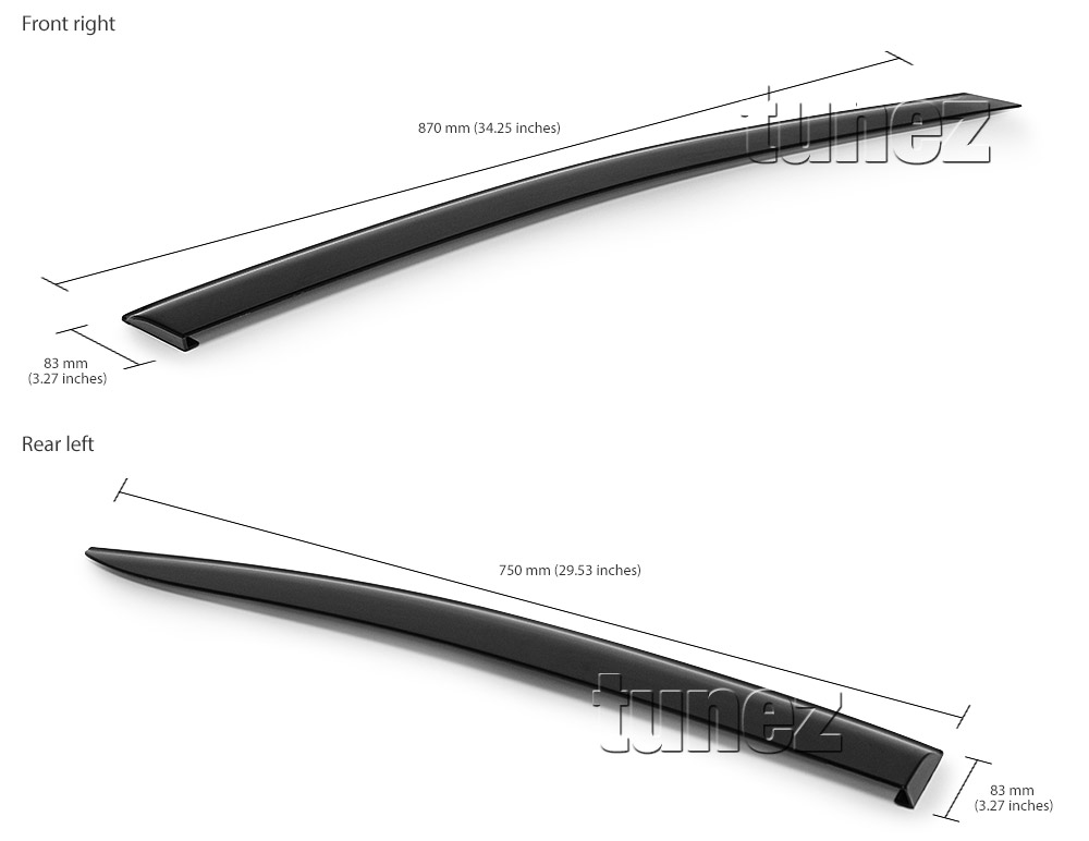 WVSWRX01 Subaru Impreza WRX STI GJ 4th Generation Gen 2012 2013 2014 2015 2016 Smoked Smoke Black Weathershield Weather Shield Rain Window Door Visor Cover Frame 3M Double Sided Tape For Car Aftermarket Set 4 piece pieces Injection Moulding For Durability
