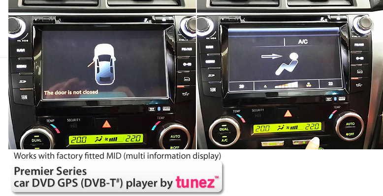 8" Toyota Aurion Car DVD GPS Player Stereo Radio Tunezup Head Unit Navi